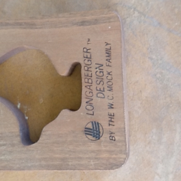 Vintage 80s Longaberger Design wooden goose butter paddle farmhouse  Grandmacore - Picture 2 of 3